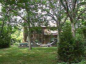 exterior from path to water